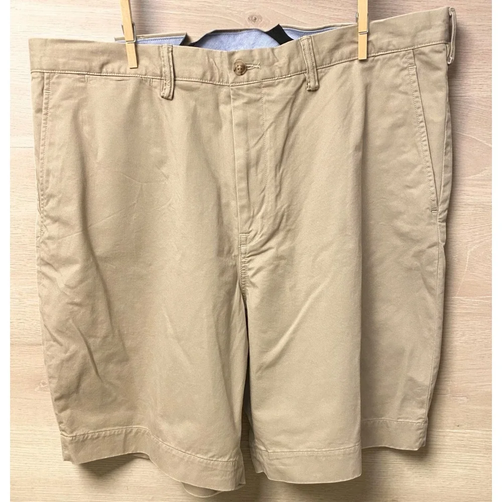 Polo Ralph Lauren Chino Shorts Tan Stretch Classic Fit Mens 38 NEW